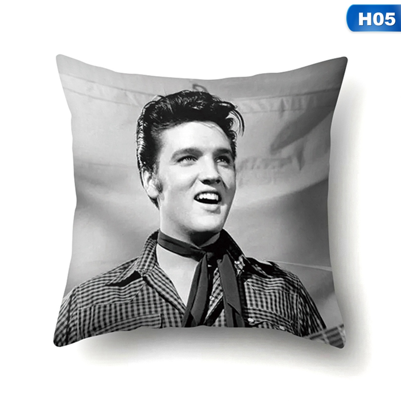 Vỏ Gối Một Mặt In Họa Tiết Elvis Presley Trang Trí Nhà Cửa