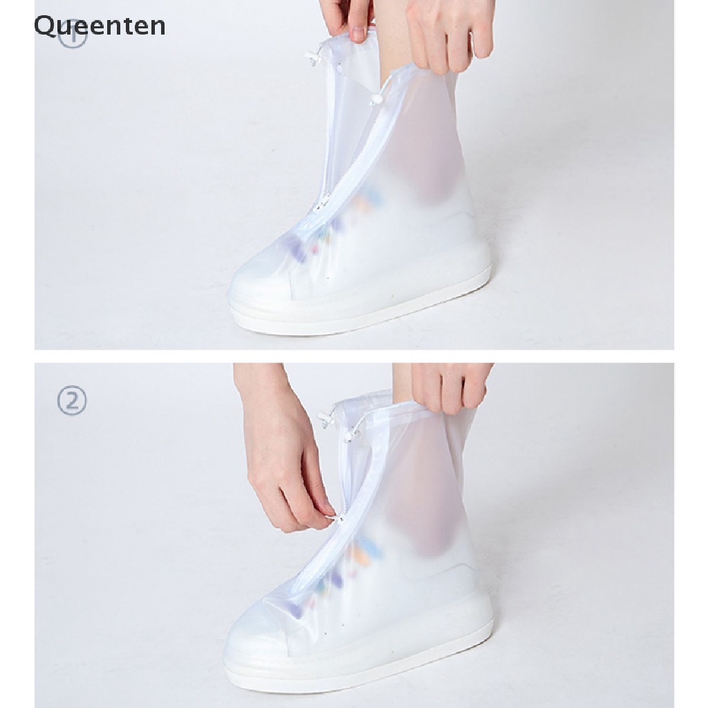 Vỏ bọc giày đi mưa dày dặn chống trượt chống thấm nước chống mài mòn có thể tái sử dụng