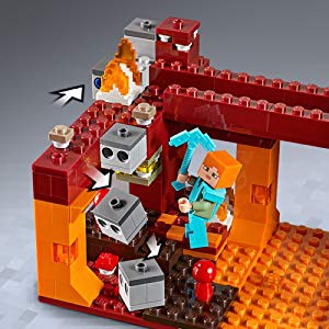LEGO Minecraft nhập Mỹ 21154 - Xây dựng cầu quỷ lửa BLAZE