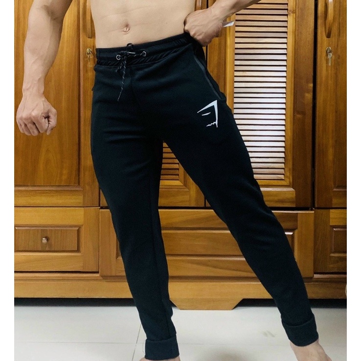 QUẦN DÀI GYM SHARK - QUẦN JOGGER GYMSHARK TẬP GYM NAM THUN POLLY CO GIẢN CỰC CHẤT