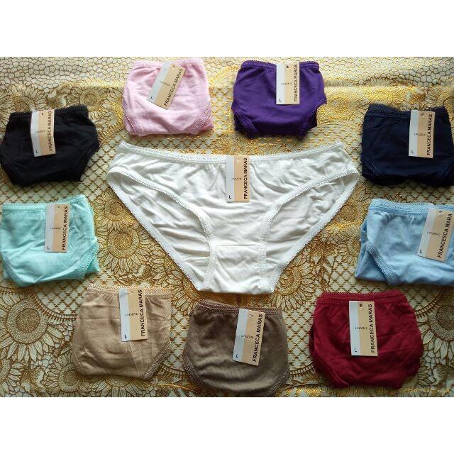 10 QUẦN LÓT COTTON TRƠN LOẠI 1