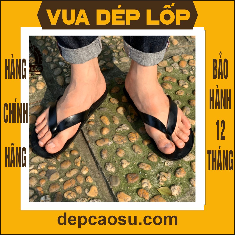 Dép cao su Tông kẹp lốp máy bay, dép Bác Hồ thương hiệu Vua Dép Lốp Phạm Quang Xuân