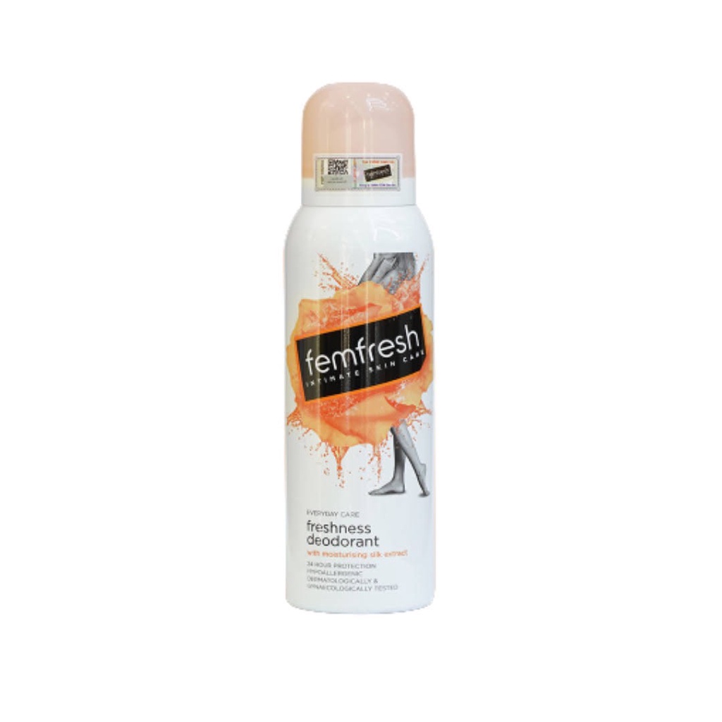 (Mẫu Mới )Xịt thơm mát vùng kín Femfresh 125ml Nhập khẩu Chính Hãng