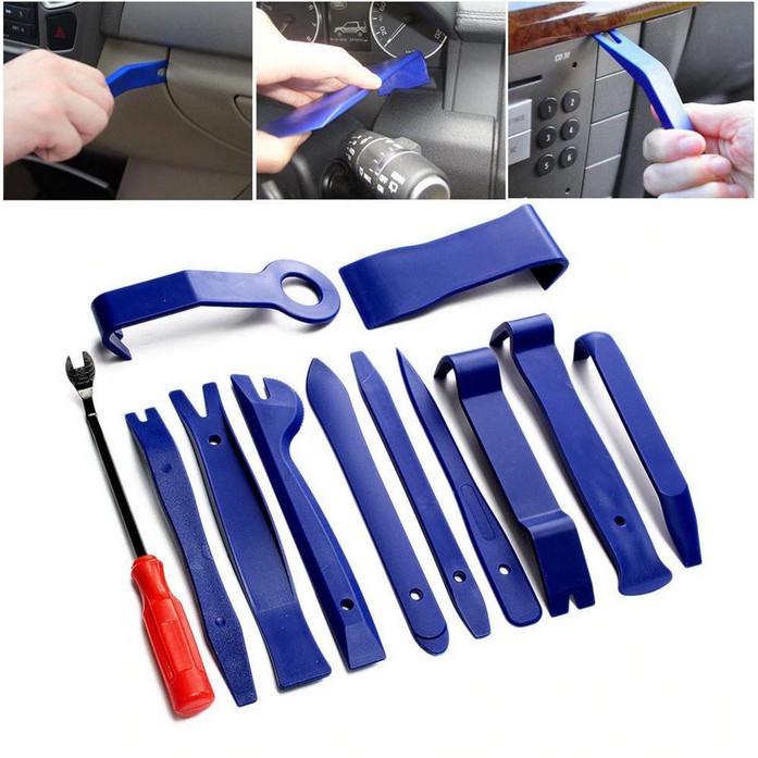 Bộ dụng cụ 12 món tháo mở nội ngoại thất xe