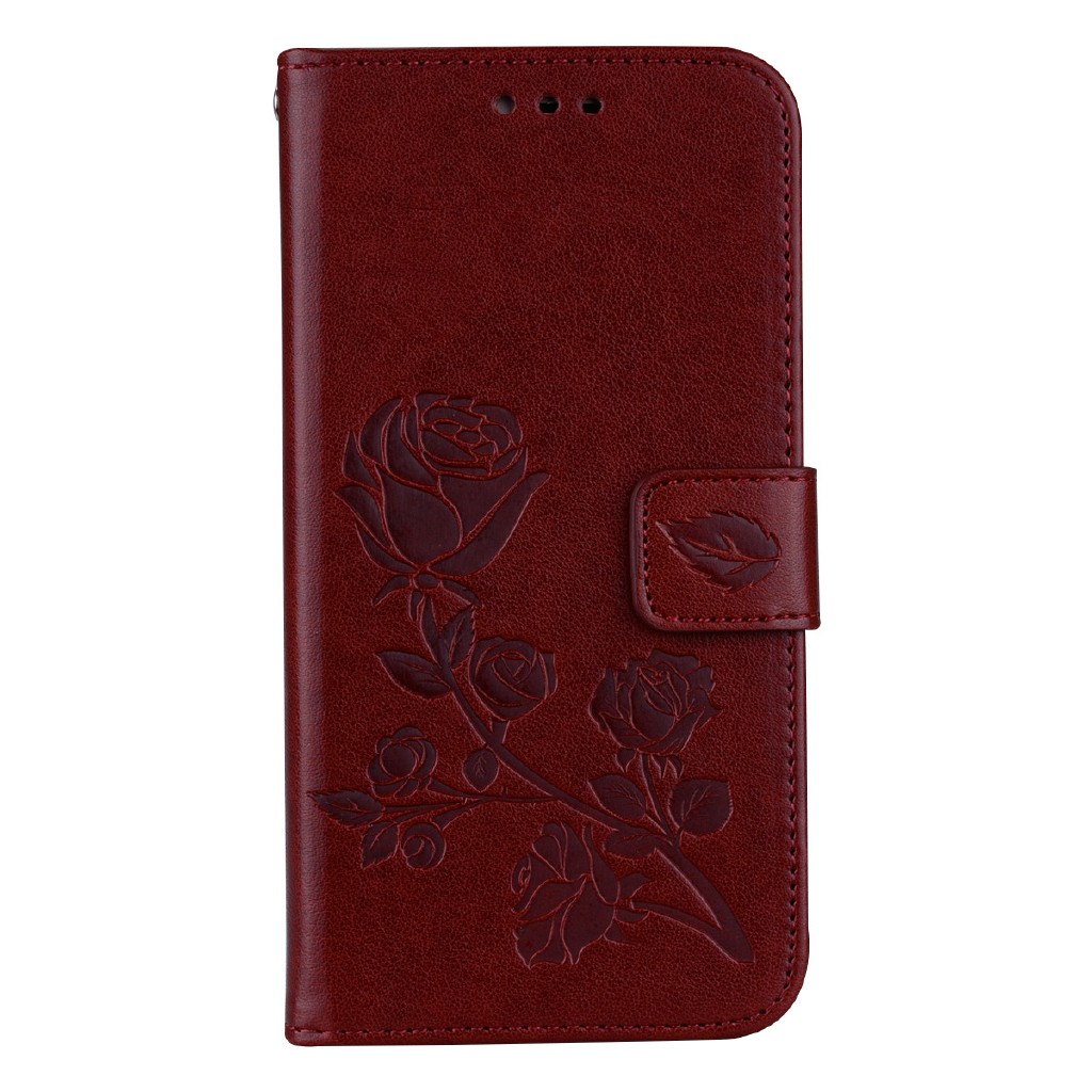 Bao đựng kiểu gập in nổi hình hoa 3D cho Samsung Galaxy J3/J5/J7 Pro 2017 | BigBuy360 - bigbuy360.vn