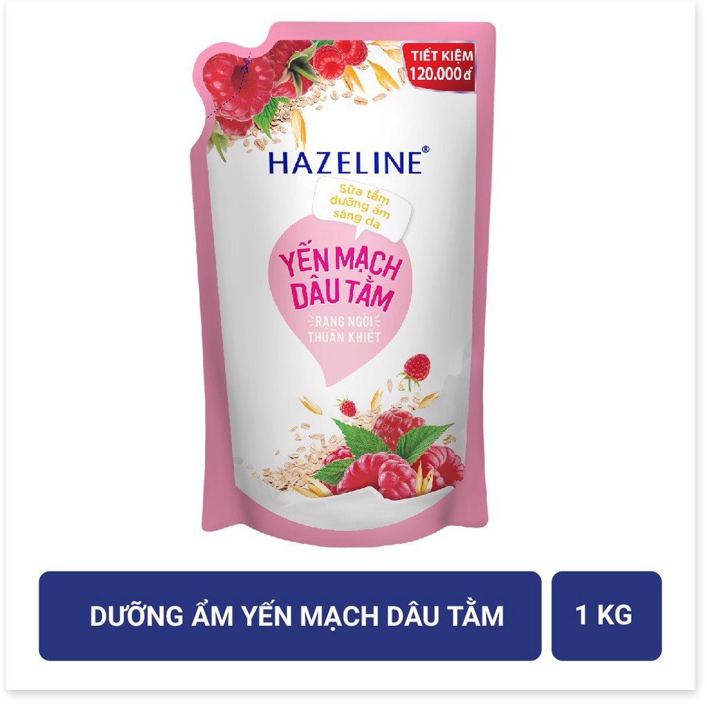 [Mã chiết khấu giảm giá sỉ mỹ phẩm chính hãng] Sữa tắm dưỡng da Hazeline 1kg (Túi)