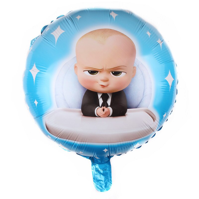 Bong bóng lá nhôm hình tròn in hình 18 inch dùng cho trang trí tiệc sinh nhật