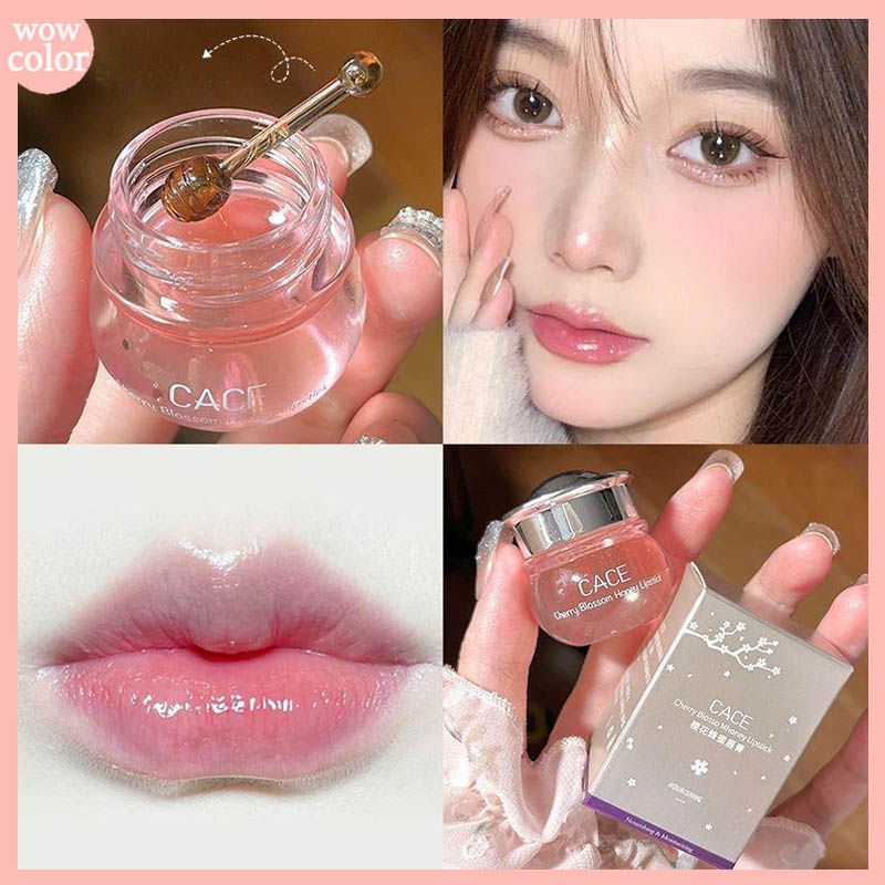 Son dưỡng chiết xuất mật ong làm ẩm mượt môi/Son Môi Dưỡng Ẩm Chống Khô Môi CACE Cherry Blossom