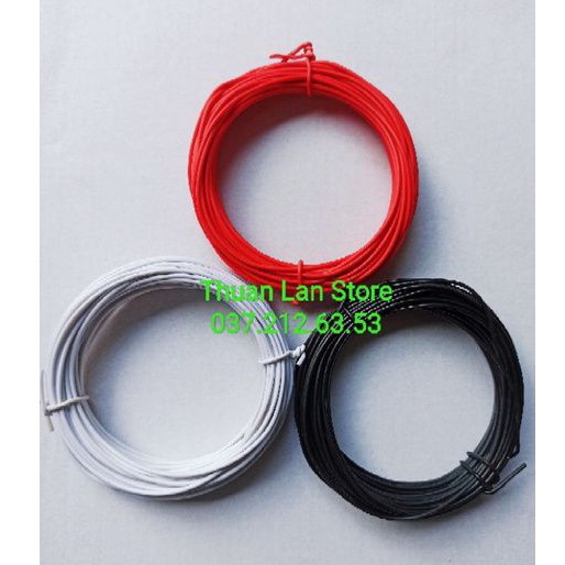 Cuộn 10m Dây Kẽm Bọc Nhựa Màu Bản Tròn Mềm Dẻo Dễ Cột