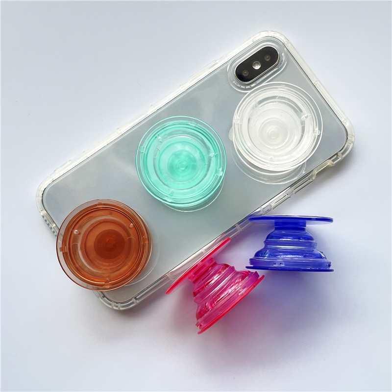 Giá đỡ gắn điện thoại trong suốt dễ thương