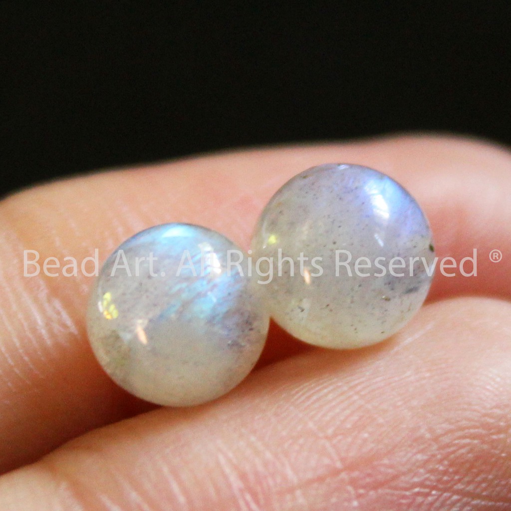 [1-3-5 Hạt] Labradorite Ánh Cầu Vồng 7MM Làm Trang Sức, Đá Phối Vòng Tay Phong Thuỷ, Chuỗi Hạt, Mọi Cung Mệnh S50