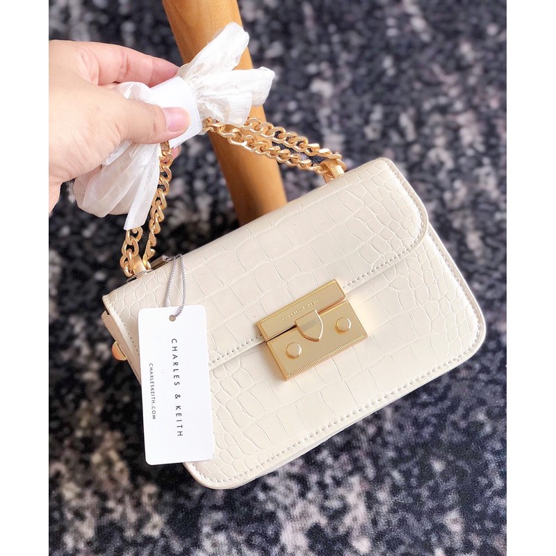 Túi vân rắn khuy nhọn size 18 siêu đẹp