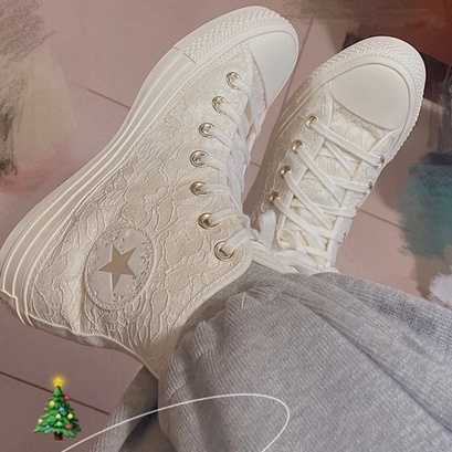 Giày Thể Thao Converse All STAR Milk Cổ Cao Cột Dây Màu Trắng Thời Trang 2023 A01775C Cho Nam Và Nữ