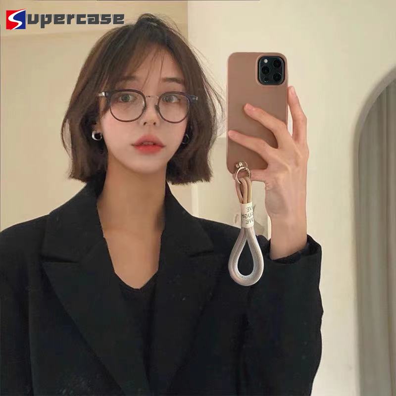 Ốp Điện Thoại Tpu Mềm Chống Mất Có Dây Đeo Cho Samsung Galaxy S21 S20 S10 S9 S8 Plus Ultra Lite Fe S10E S21 + S20 + S10 + S9 + S8 +