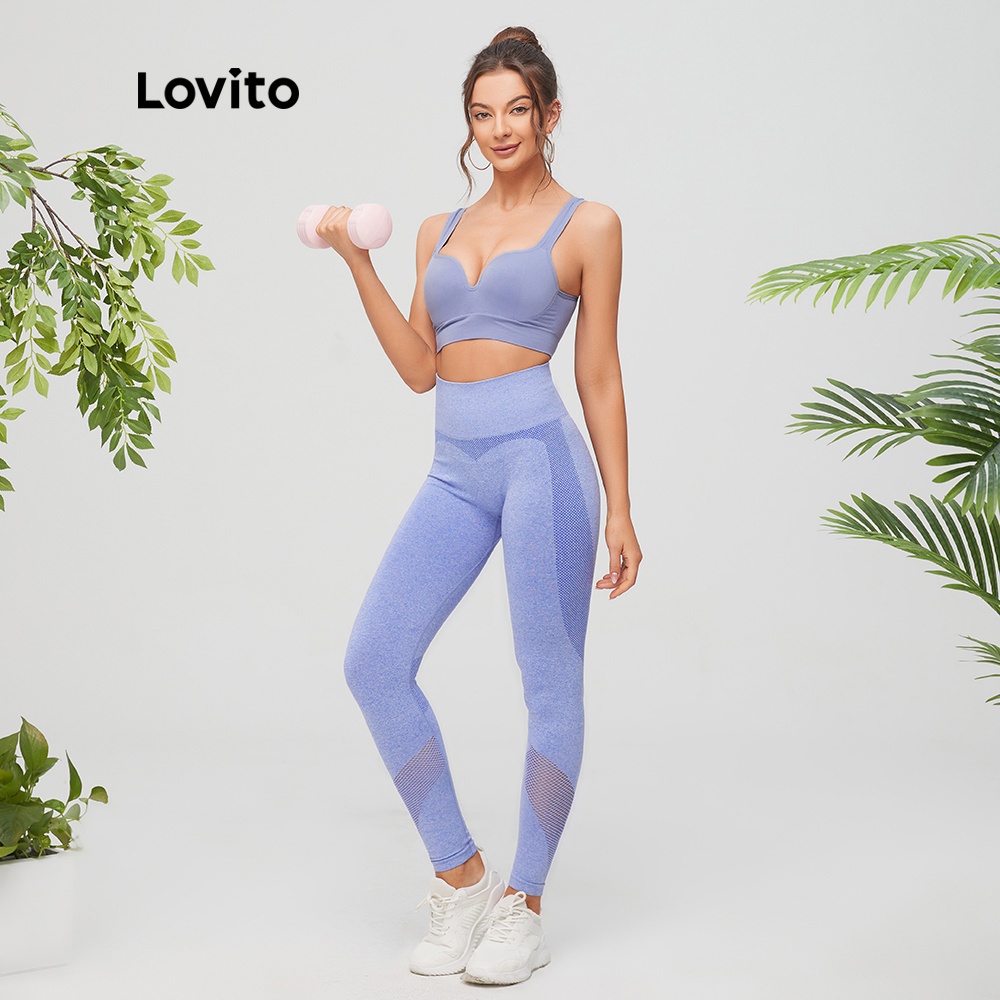 Áo lót Yoga cổ chữ V sâu Lovito L11090