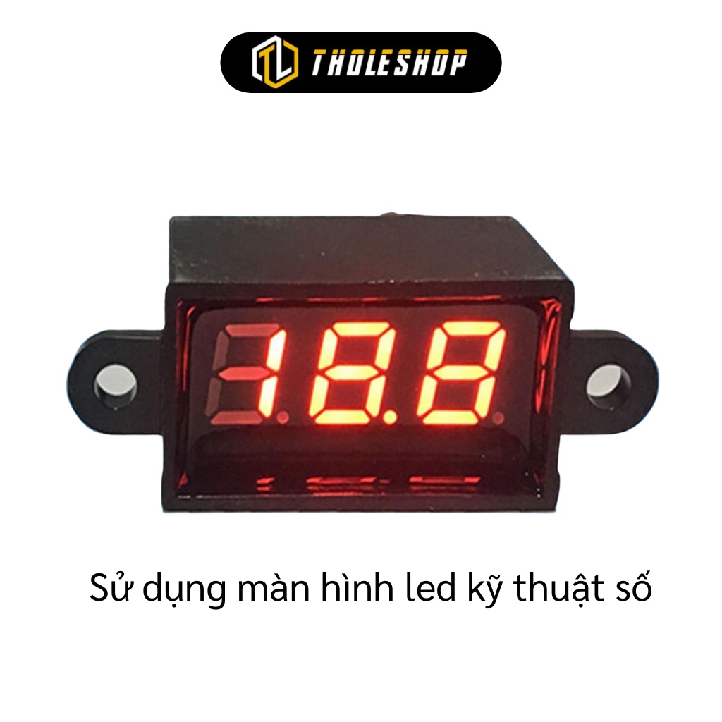 Vôn Kế - Máy Đo Vôn Kế DC 3.5-30V Màn Hình Led Kỹ Thuật Số, Chống Thấm Nước 6361