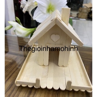 Nhà mô hình que kem handmade