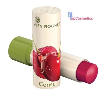 Son dưỡng môi hương cherry yves rocher lip balm nourishing cherry 4,8g topcosmetics