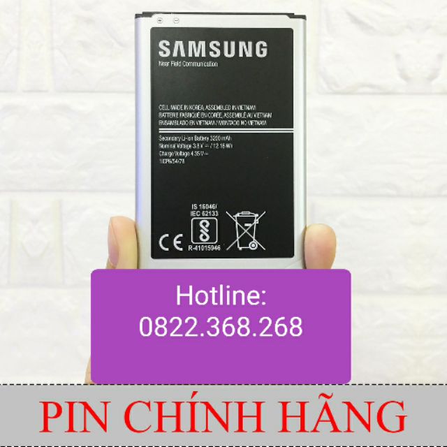 [CHÍNH HÃNG] Pin Sam Sung Galaxy Note 3 New. Bảo Hành 6 Tháng