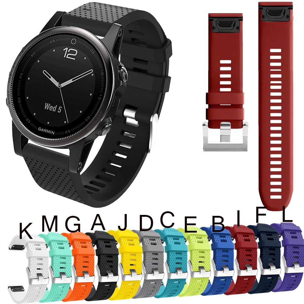 Dây đồng hồ silicon thay thế cho đồng hồ Garmin Fenix 5S / 5Splus / Garmin Fenix 6S / 6Spro