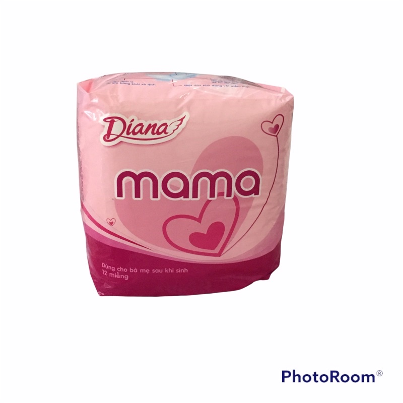 Bỉm Mama Sau Sinh Cho Mẹ Diana Bịch 12 Miếng