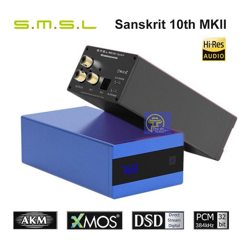 Bộ giải mã âm thanh DAC SMSL SANSKRIT 10th- V2 DAC 32bit/384kHz DSD256