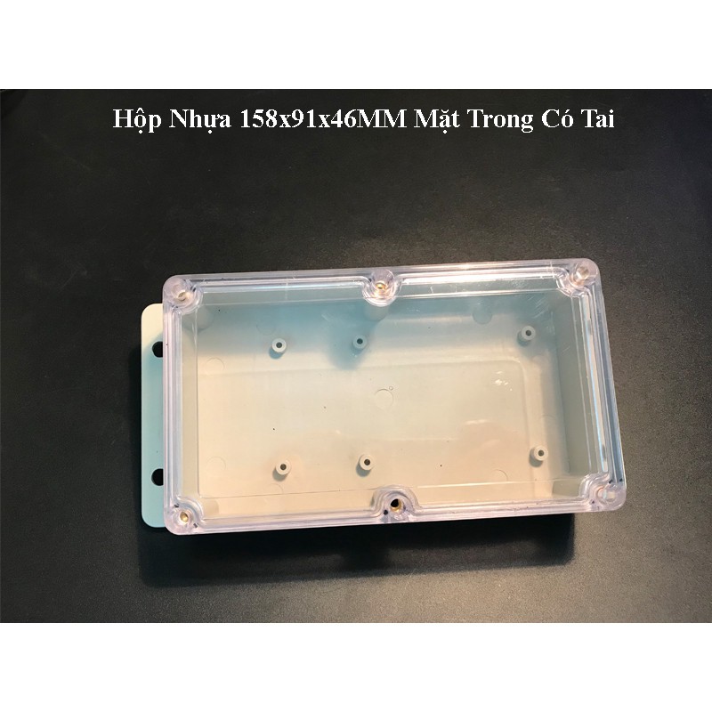 Hộp Nhựa 158x91x46MM Mặt Trong Có Tai