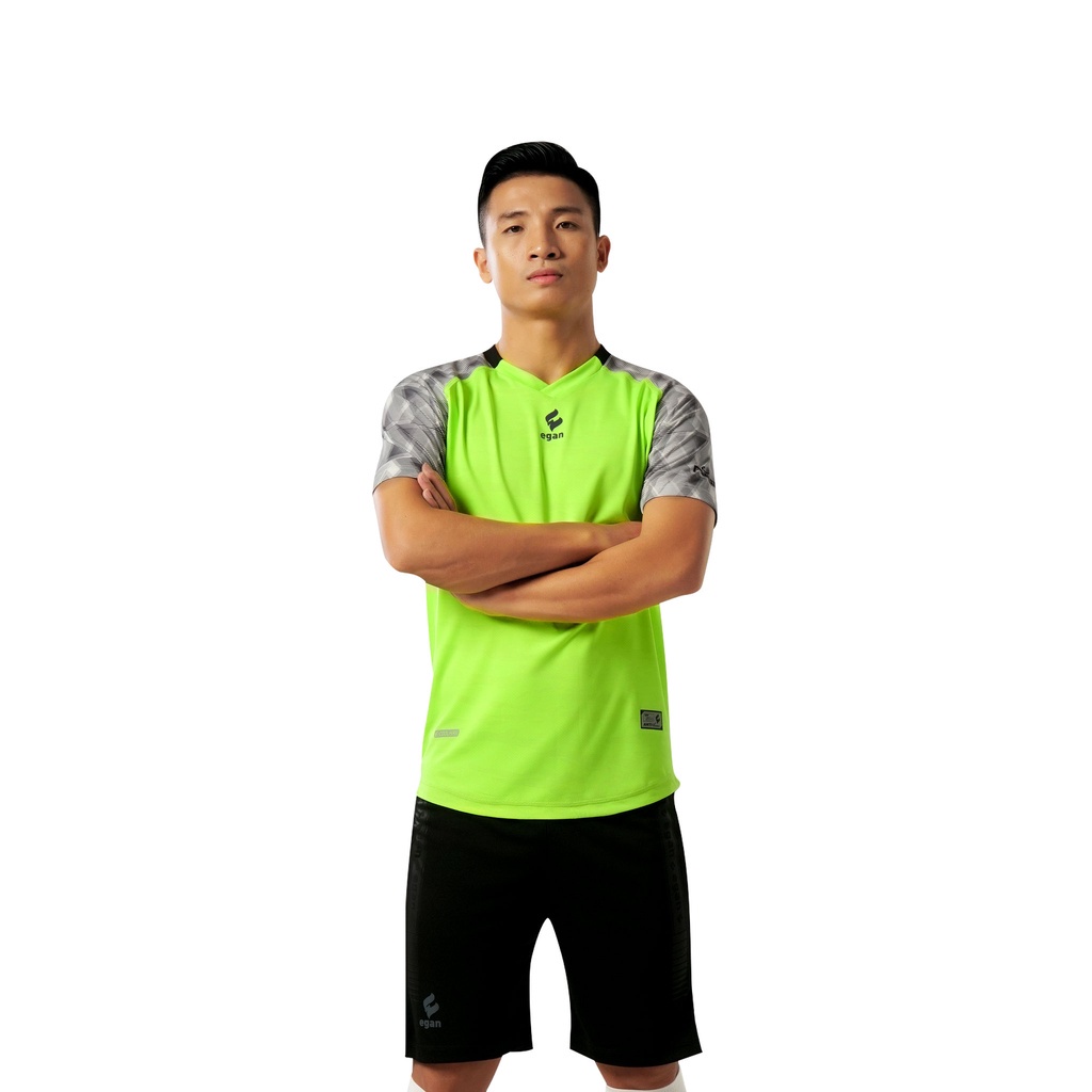 Bộ quần áo thể thao bóng đá đồ bộ nam mùa hè cao cấp màu chuối EGAN ALPHA-TD04