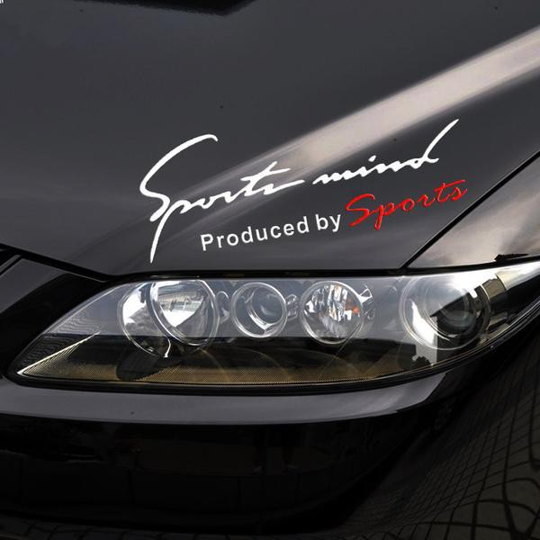 Tem Dán Sport Mint Trang Trí Ô Tô Sành Điệu, Phụ Kiện Ô Tô, Tem Dán Sport Mind Trang Trí Capo Xe, Thân Xe Ô Tô