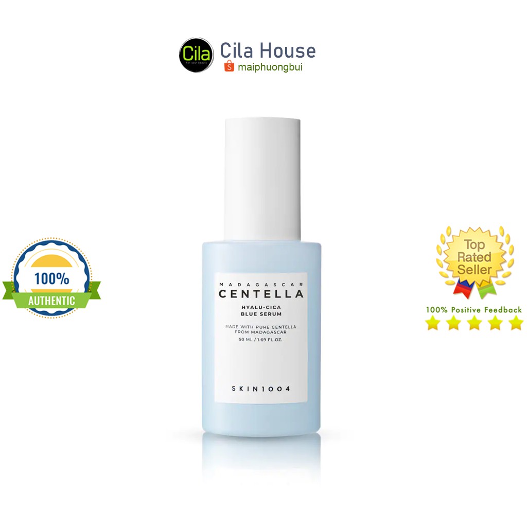 Tinh chất cấp ẩm, dưỡng trắng Skin1004 Madagascar Centella Hyalu-cica Blue Serum 50ml - Cila House