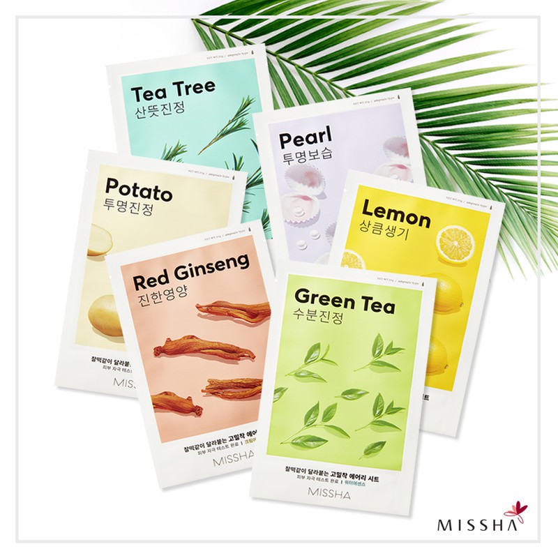 [Mã COSCOCOT4 -8% đơn 250K] Mặt Nạ Dưỡng Da Chiết Xuất Trái Cây Missha Airy Fit Sheet Mask 19g