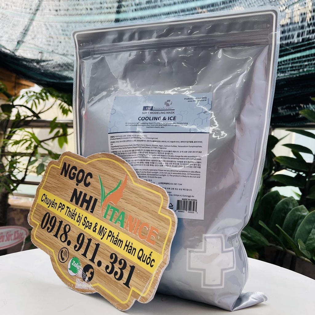 Mặt Nạ Bạc Hà Làm Mát Da Dr.Innoderm Soft Modeling Mask Cooling & Ice 1kg