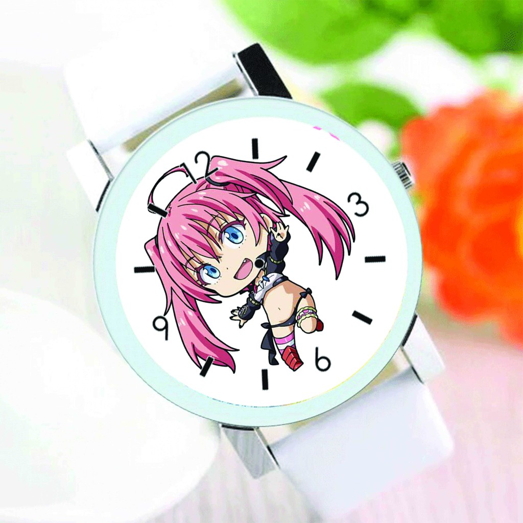 Đồng hồ đeo tay nam nữ in hình Tensei-shitara Slime datta Ken CHUYỂN SINH THÀNH SLIME anime chibi thời trang dễ thương