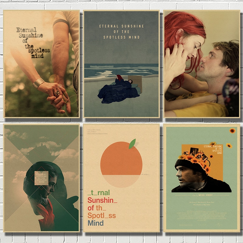 Poster Vintage Estampa Sunshine Of The Spotless Mind Jim Carrey Phim