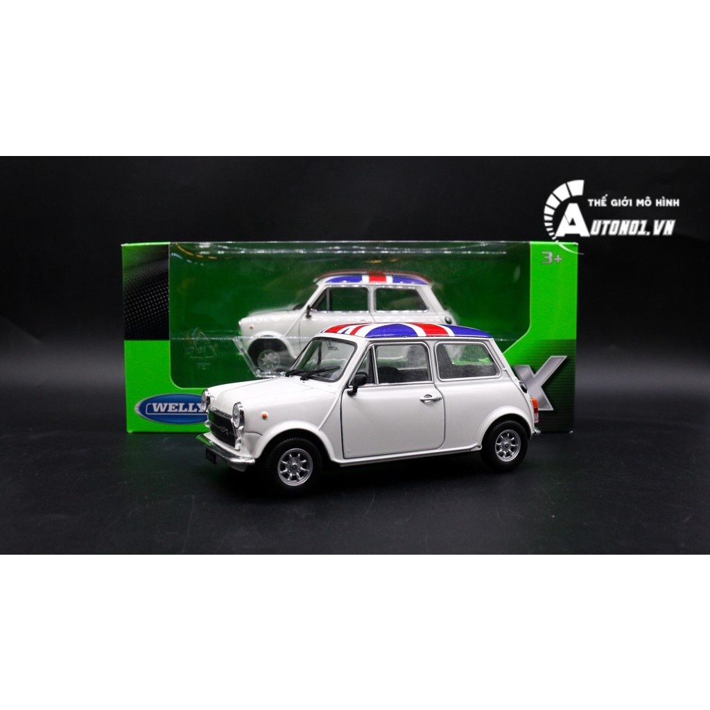 MÔ HÌNH XE MINI COOPER UK WHITE 1:24 WELLY 7821