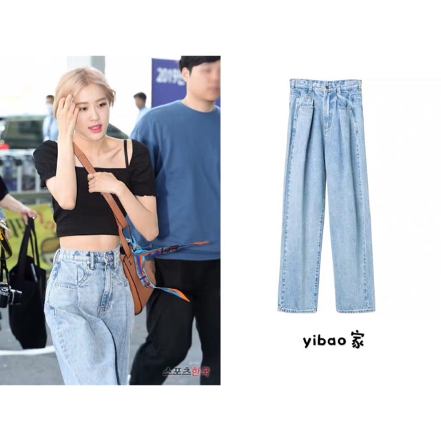 (Order) Set áo crt+ quần jeans giống Rose(blackpink)-Có tách lẻ