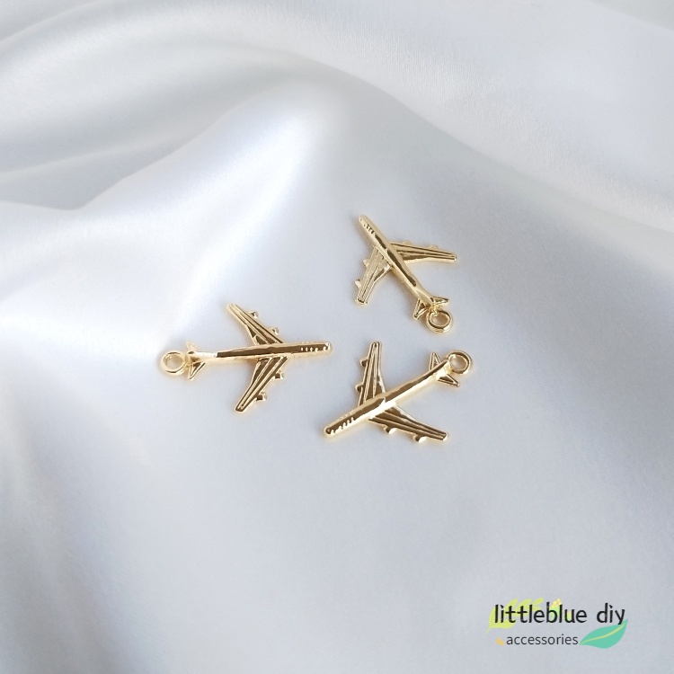 Mặt dây chuyền hình mỏ neo bằng đồng mạ vàng 14k diy