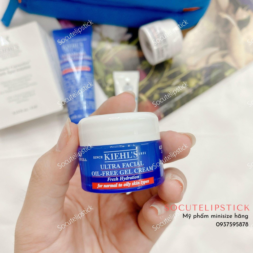 Set dưỡng da Kiehl’s 6 món mini tặng kèm túi