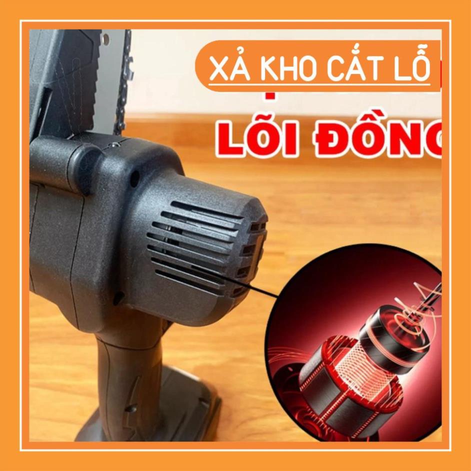 Máy cưa xích dùng pin cầm tay Hitachi 199V- Pin 10 cell - Lõi đồng  .