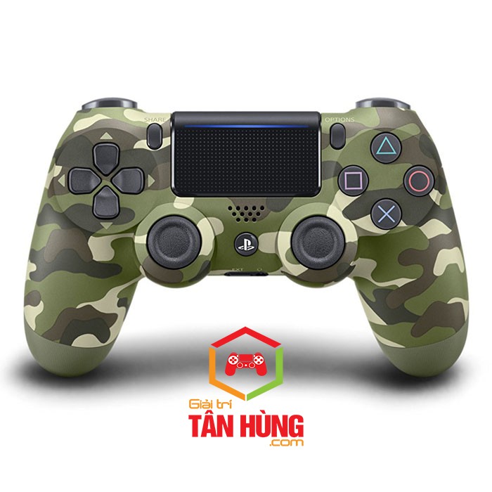 Tay Cầm PS4 Slim Pro DualShock 4 Xanh Bộ Đội Green Camouflage CH BH 3-12 Tháng