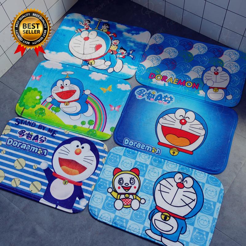 Thảm lót sàn chống trượt hoạt hình Doremon đáng yêu 38x58cm