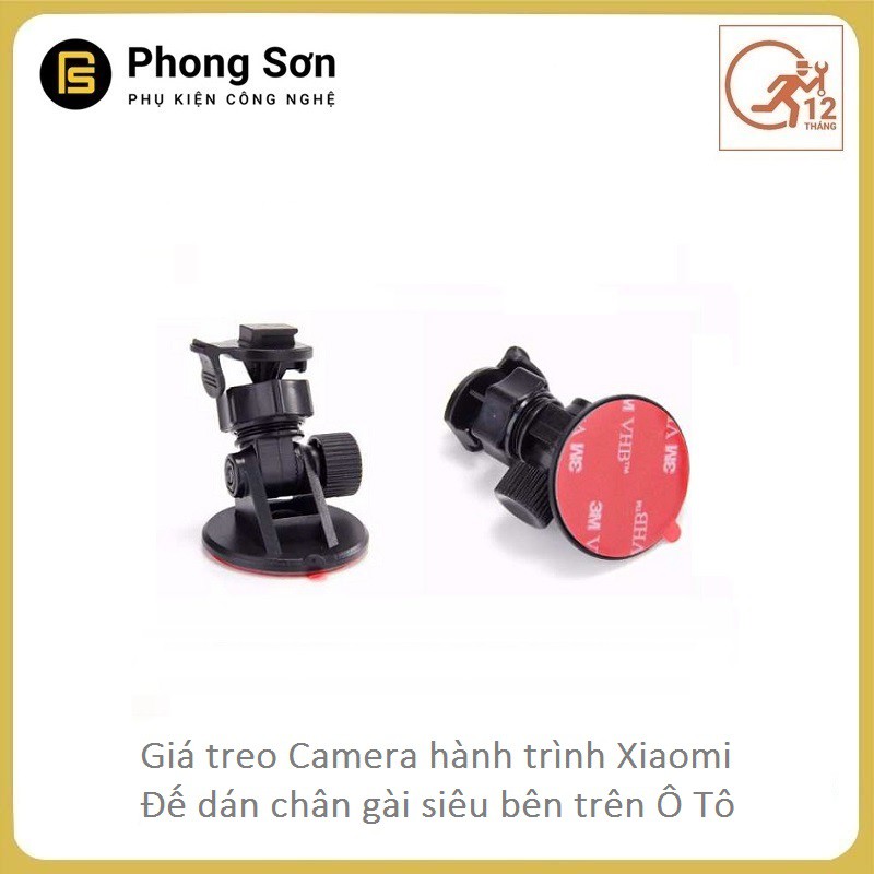 Giá treo Camera hành trình chân gài, đế dính 3M Cho camera Xiaomi  yi car