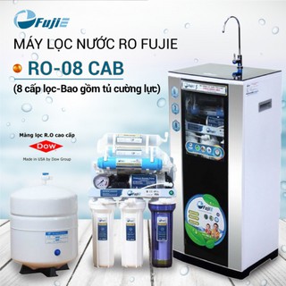 Máy lọc nước RO FUJIE RO-08 CAB (8 cấp lọc - Bao gồm tủ cường lực)
