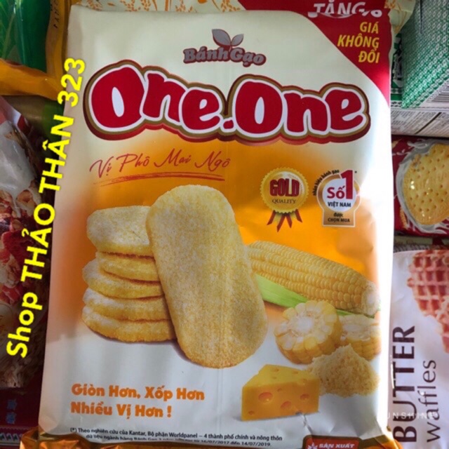 Bánh Gạo ONE ONE Vị Phô Mai Ngô 🌽 (Bắp) 118g