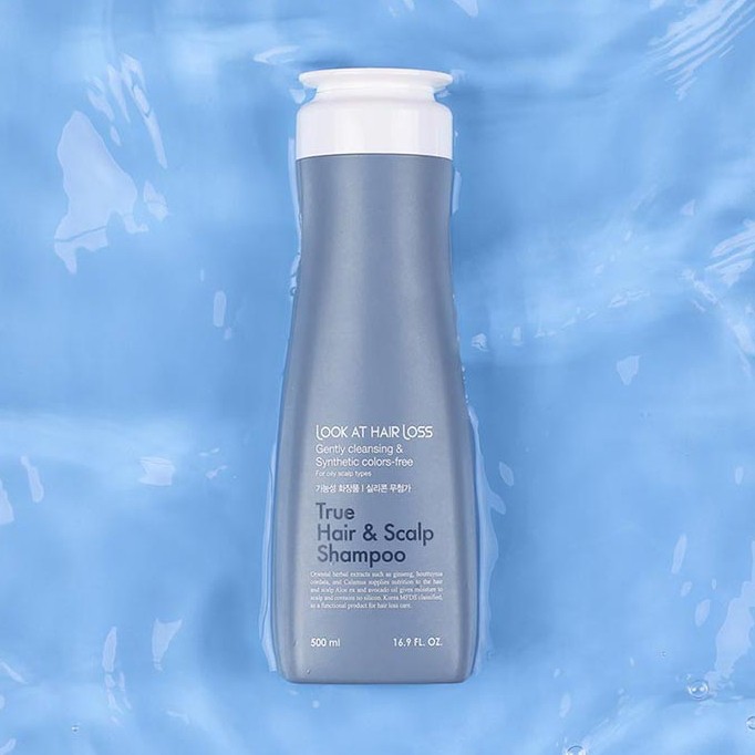 [Hàng mới về] Dầu gội LOOK AT HAIR LOSS True Hair & Scalp làm sạch tóc và da đầu 500ml