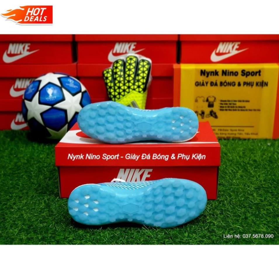 Giày Bóng Đá TQ Adidas X 1.1 Xanh Biển Vạch Đen TF : ;