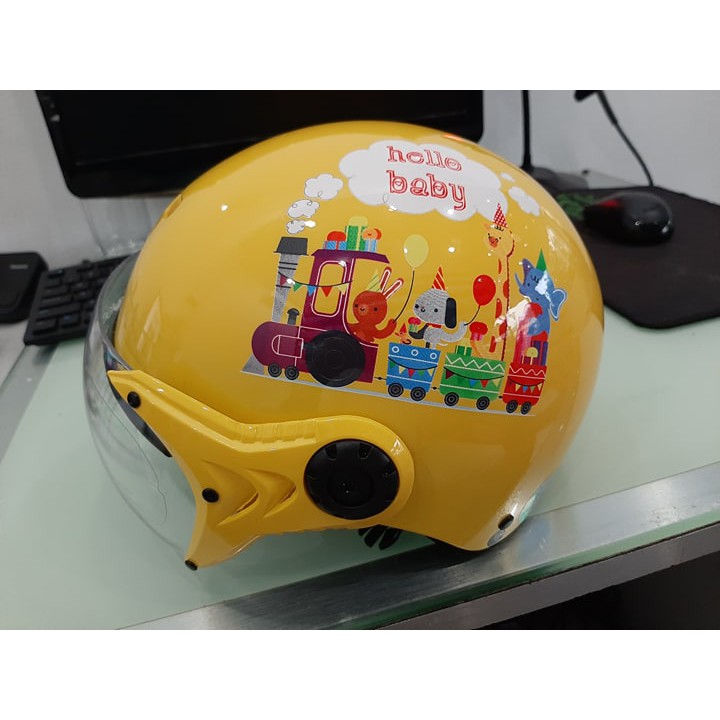 Mũ bảo hiểm trẻ em New Kiddy kính Honda