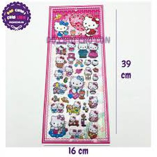 Set 10 bộ Sticker dán nổi 3D [nhiều mẫu]