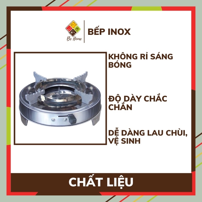 Bếp Nướng Cồn BEHOME  Bếp Nướng Cồn Inox Mini  Dã Ngoại Du Lịch Nướng Nấu Lẩu Cồn [Tặng Cuộn Giấy Bạc Nướng]