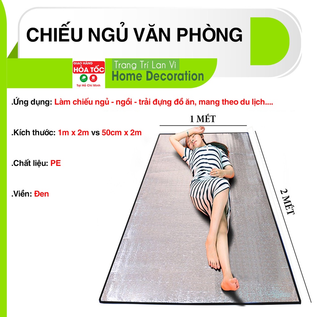 Chiếu Ngủ Văn Phòng Cá Nhân Dày 3,5mm,Chiếu Ngủ Đa Năng Cách Nhiệt, Tiện Lợi Mang Theo Du Lịch